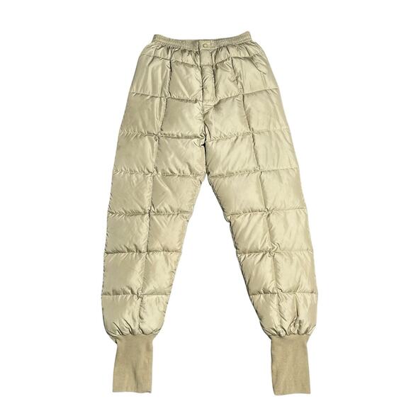Vintage Cabela’s Quilted Goose Down Puffer Hunting Nylon Pants, S/M - Picture 1 of 7